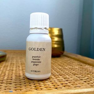 VITRUVI ESSENTIAL OIL DIFFUSER BLEND IN GOLDEN